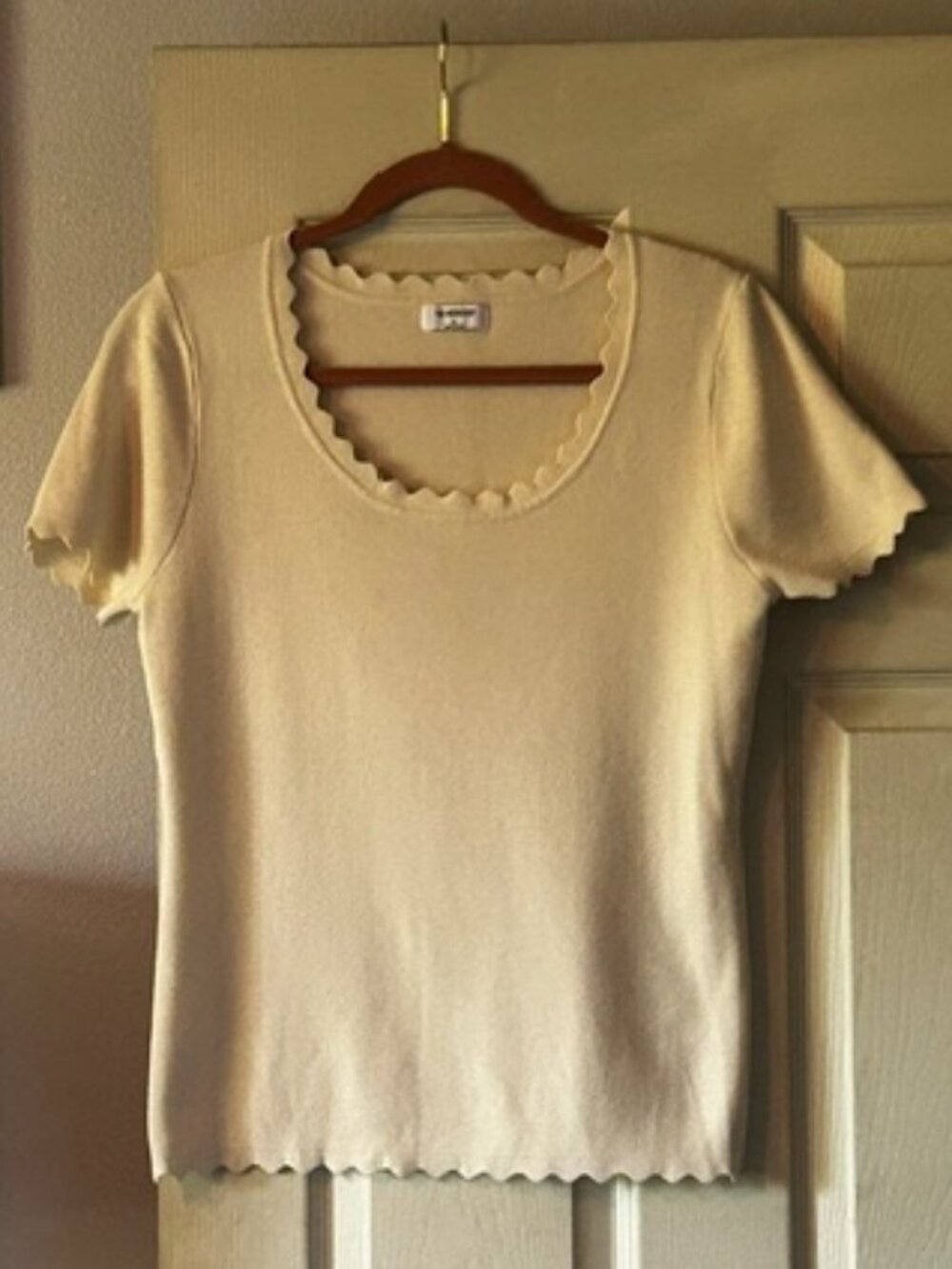 NWOT The Workshop S/S Knit Top - XL
